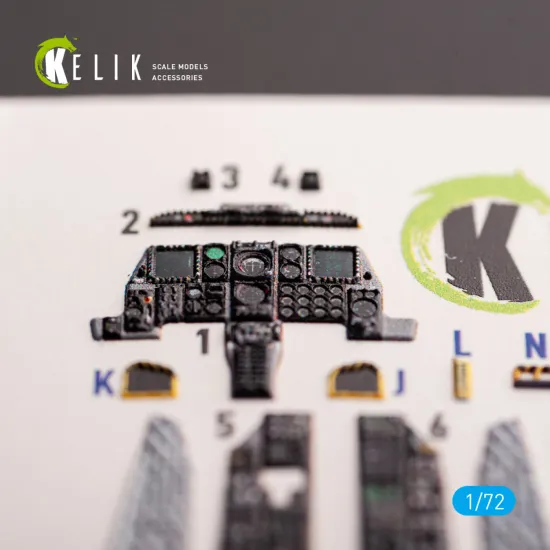 Kelik K72190 1/72 A-10c Thunderbolt Ii - Interior 3d Decals For Gwh Kit