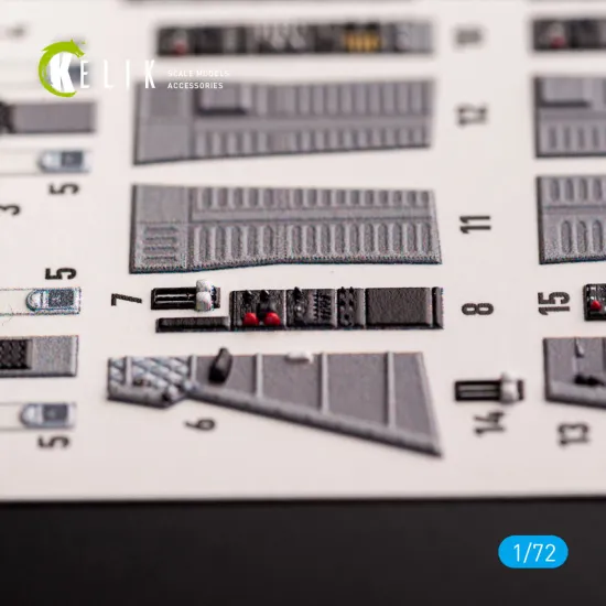 Kelik K72192 1/72 T-2 Advanced Trainer - Interior 3d Decals For Platz Kit