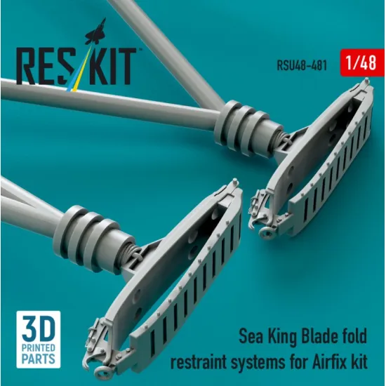 Reskit Rsu48-0481 1/48 Sea King Blade Fold Restraint Systems For Airfix Kit 3d Printed