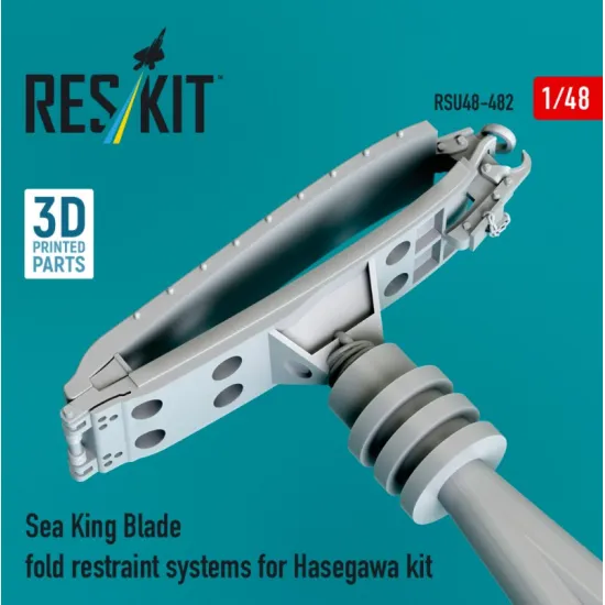 Reskit Rsu48-0482 1/48 Sea King Blade Fold Restraint Systems For Hasegawa Kit 3d Printed