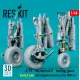 Reskit Rsu48-0496 1/48 A-10 Thunderbolt Ii Landing Gears Early Late With Weighted Wheels Set For Gwh Kit Metal 3d Printed
