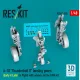 Reskit Rsu48-0540 1/48 A-10 Thunderbolt 2 Landing Gears Early Late In Flight With Wheels Set For Gwh Kit 3d Printed