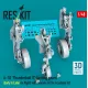 Reskit Rsu48-0542 1/48 A-10 Thunderbolt 2 Landing Gears Early Late In Flight With Wheels Set For Academy Kit 3d Printed