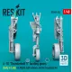 Reskit Rsu48-0542 1/48 A-10 Thunderbolt 2 Landing Gears Early Late In Flight With Wheels Set For Academy Kit 3d Printed