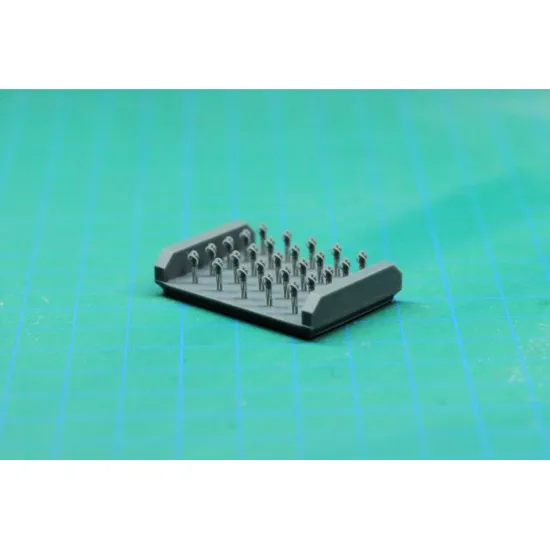 Mf-zone P40 1/24 Hood Pins 25 Pcs 3d Print