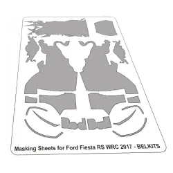 Mf-zone Sz04 1/24 Masks For Ford Fiesta Wrc 2017 Belkits Bel-012
