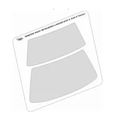 Mf-zone Sz06 1/24 Window Masks For Mitsubishi Lancer Evo 5, Evo 6 For Tamiya