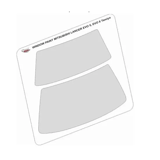 Mf-zone Sz06 1/24 Window Masks For Mitsubishi Lancer Evo 5, Evo 6 For Tamiya