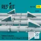 Reskit Rs32-0509 1/32 Python 3 Missiles 4 Pcs Kfir F-15 F-16 Mig-21 Mirage F1 Jf-17 Fc-1 3d Printed
