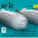 Reskit Rs32-0535 1/32 Bl755 Cluster Bombs 4pcs Alpfa Jet Buccaneer Bae Hawk Fiat G91 Jaguar Harrier Hunter F-4 F-5 Mb-339 Tornado J-22 Mig-27 3d Printed