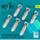 Reskit Rs32-0546 1/32 An-m58 Bombs 500 Lbs For All Usaf Raf Of Ww2 Korean War 6 Pcs 3d Printed