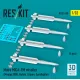 Reskit Rs32-0550 1/32 Matra Mica-em Missiles 4 Pcs Mirage 2000 Rafale Gripen Eurofighter 3d Printed