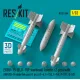 Reskit Rs32-0564 1/32 Egbu-15 Blu-109 Warhead Bombs 2 Pcs With An/Axq-14 Data Link Pod 1 Pcs F-4 F-15e F-16i F-111 B-52 3d Printed