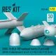 Reskit Rs32-0564 1/32 Egbu-15 Blu-109 Warhead Bombs 2 Pcs With An/Axq-14 Data Link Pod 1 Pcs F-4 F-15e F-16i F-111 B-52 3d Printed