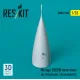 Reskit Rsu32-0206 1/32 Mirage 2000n Nose Cone For Kitty Hawk / Zimimodel Kit 3d Printed