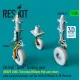 Reskit Rsu35-0076 1/35 Ch-54a Tarhe Landing Gear Heavy Load Universal Military Pod And Other With Weighted Wheels Set For Icm Kit Metal 3d Printed