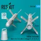 Reskit Rs72-0509 1/72 Python 3 Missiles 4 Pcs Kfir F-15 F-16 Mig-21 Mirage F 1 Jf-17 Fc-1 3d Printed