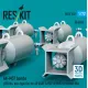Reskit Rs72-0537 1/72 An-m57 Bombs 250 Lbs Box-type Fin For All Usaf Raf Of Ww2 Korean War 8 Pcs 3d Printed