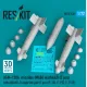 Reskit Rs72-0538 1/72 Agm-130a Missiles Mk84 Warhead 2 Pcs With An/Axq-14 Data Link Pod 1 Pcs F-16i F-15e F-111f 3d Printed
