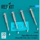 Reskit Rs72-0549 1/72 Matra Mica-ir Missiles 4 Pcs Mirage 2000 Rafale Gripen Eurofighter 3d Printed