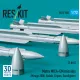 Reskit Rs72-0550 1/72 Matra Mica-em Missiles 4 Pcs Mirage 2000 Rafale Gripen Eurofighter 3d Printed