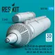 Reskit Rs72-0558 1/72 S-25-o Air-to-ground Rocket 2 Pcs Su-17m Su-24m Su-25sm Su-27 Mig-27 Mig-29 Yak-130 Mi-24 3d Printed