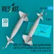 Reskit Rs72-0575 1/72 Gbu-10 Paveway I Laser Guided Bombs With Bsu-37/B Fin And Bsu-3a/B Wing Slow Speed 2pcs F-4d/E F-111 A-6a A-7e 3d Printed