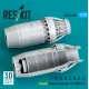 Reskit Rsu72-0304 1/72 F-15 A B C D E J Closed Exhaust Nozzles For Gwh Kit 3d Printed
