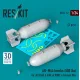 Reskit Rs24-0012 1/24 An-m64 Bombs 500 Lbs For All Usaf Raf Of Ww2 Korean War 2 Pcs 3d Printed