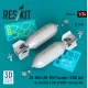 Reskit Rs24-0014 1/24 An-m65 An-m59 Bombs 1000 Lbs For All Usaf Raf Of Ww2 Korean War 2 Pcs 3d Printed