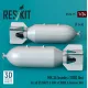 Reskit Rs24-0015 1/24 Mk36 Bombs 1000 Lbs For All Us Navy Raf Of Ww2 Korean War 2 Pcs 3d Printed