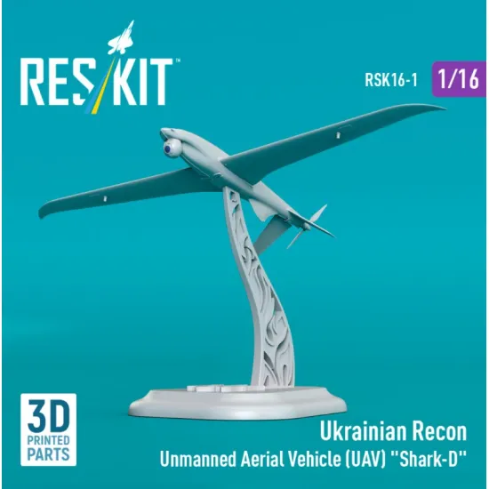 Reskit Rsk16-0001 1/16 Ukrainian Recon Unmanned Aerial Vehicle Uav Shark-d 3d Printed
