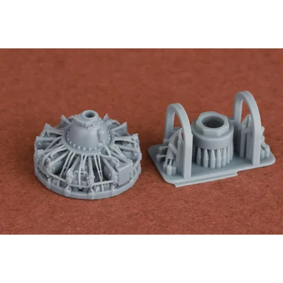 Sbs 72092 1/72 Curtiss H-75 A1/A2 Hawk Engine Set For Arma Hobby Kit