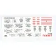 Foxbot 32-038 1/32 Decals Stencils For S-25 Rockets With Death Wishes Ukrainian Air Forces
