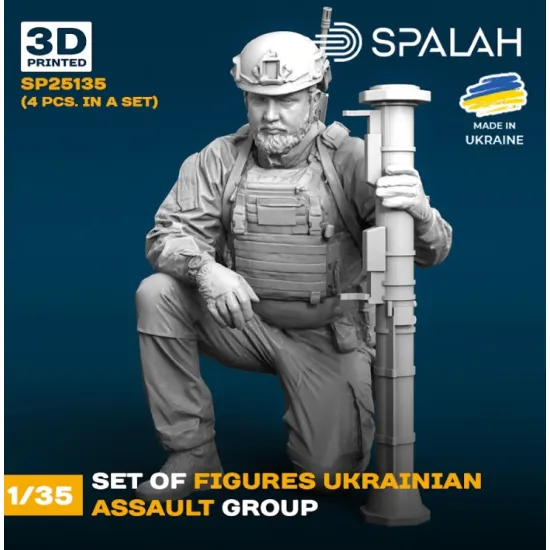 Spalah 25135 1/35 Set Of Figures Ukrainian Assault Group Resin Model
