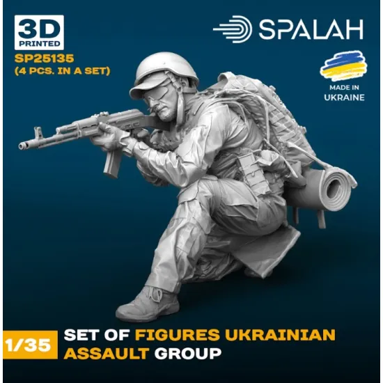 Spalah 25135 1/35 Set Of Figures Ukrainian Assault Group Resin Model