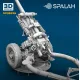 Spalah 25335 1/35 Scale Model Howitzer M119a2 Resin Model