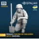 Spalah 25435 1/35 Figure Soldier With A Shovel Resin Model