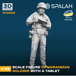 Spalah 25535 1/35 Figure Ukrainian Soldier With A Tablet 3d Printing