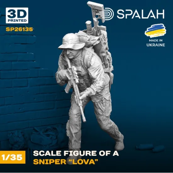 Spalah 26135 1/35 Figure Sniper Lova Resin Model
