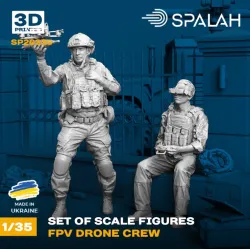 Spalah 26335 1/35 Set Of Figures Fpv Drone Crew 3d Printed