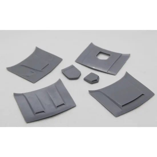 Diolex Dp24002 1/25 3d Print 4 Hoods For Dodge Challenger For Amt