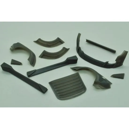 Diolex Dp24003 1/24 3d Print Clinched Flares 2015 Mustang Body Kit Transkit For Tamiya