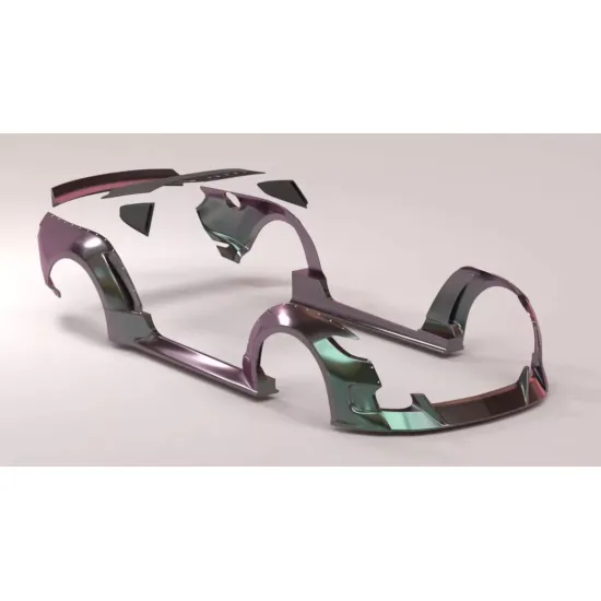 Diolex Dp24003 1/24 3d Print Clinched Flares 2015 Mustang Body Kit Transkit For Tamiya