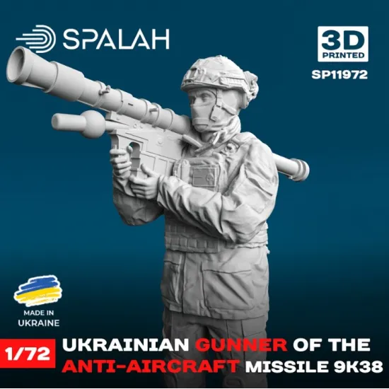 Spalah 11972 1/72 Figure Ukrainian Anti-aircraft Gunner Of The Anti-aircraft Missile System 9k38