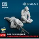 Spalah 12072 1/72 Set Of Figures Ukrainian Sniper Couple Figures Model Kit