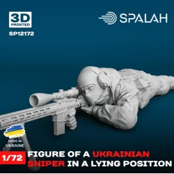 Spalah 12172 1/72 Figure Ukrainian Sniper In A Lying Position Model Kit