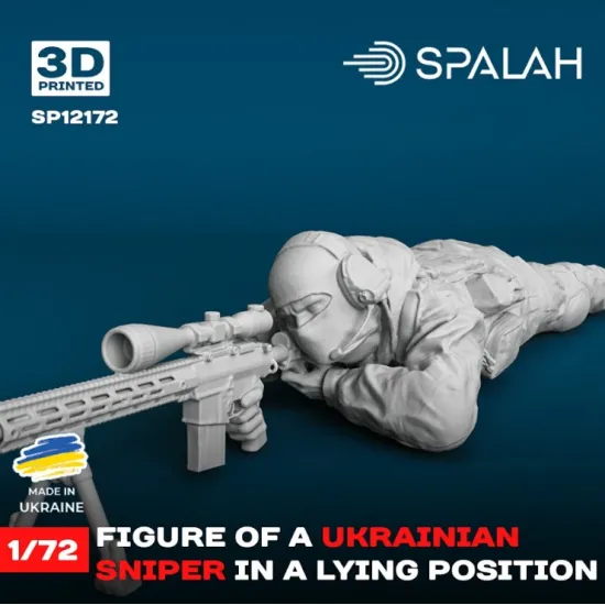 Spalah 12172 1/72 Figure Ukrainian Sniper In A Lying Position Model Kit