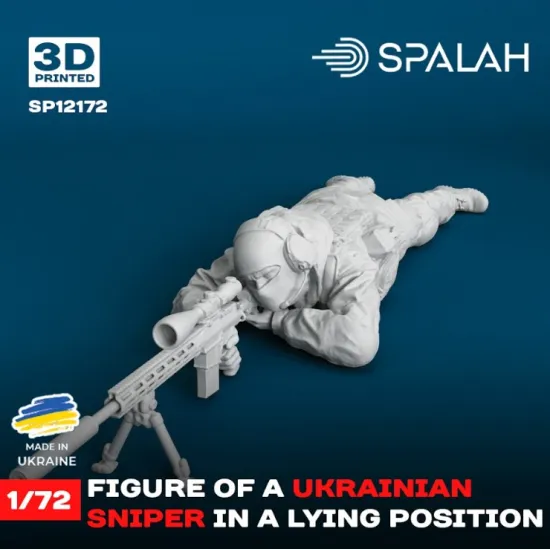 Spalah 12172 1/72 Figure Ukrainian Sniper In A Lying Position Model Kit