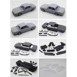 Diolex Dp24035 1/24 3d Print Resin Kit Bmw 3.0 Csi E9 Stance Version With Bbs Rs Wheels